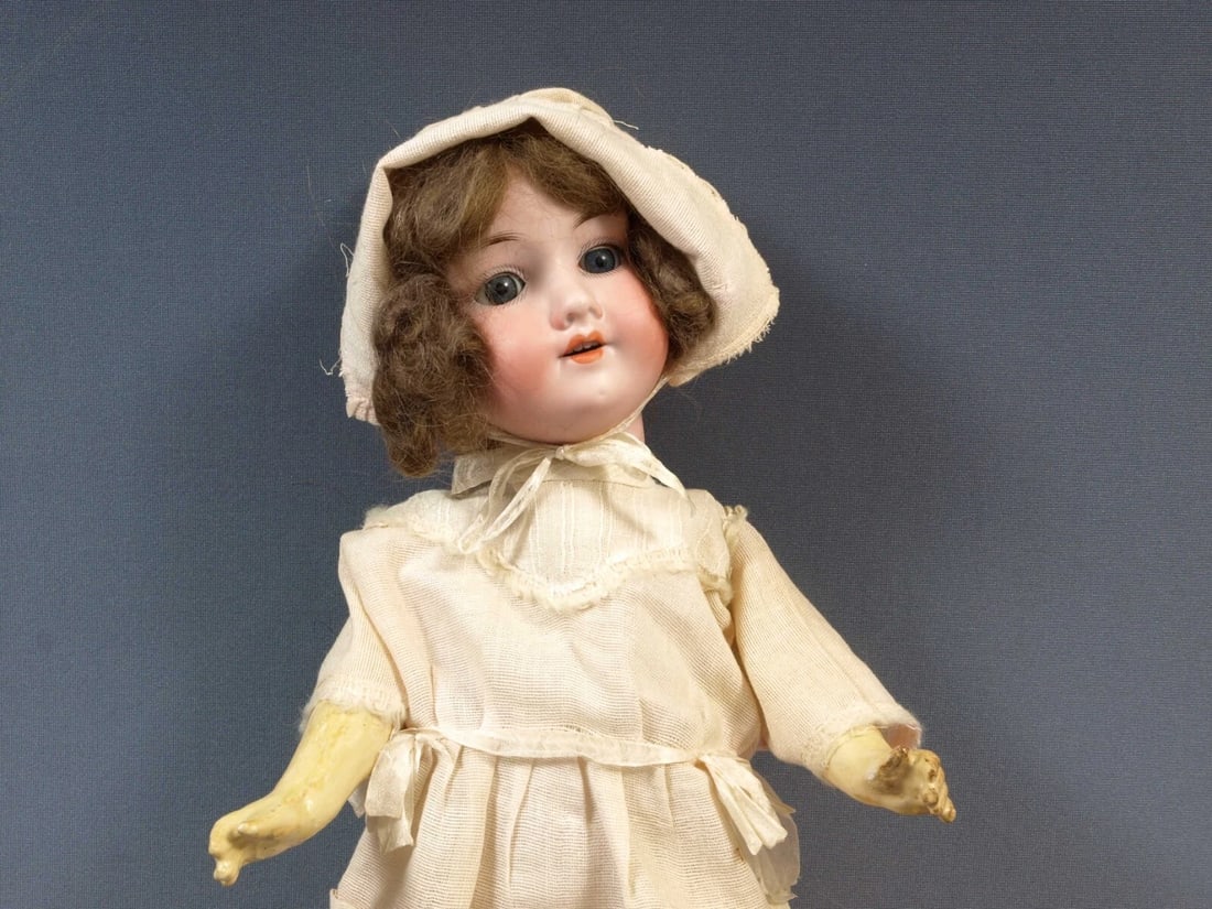 ARMAND MARSEILLE Rare Doll Bisque Head Paper MÃ¢chÃ© Body Antique UNUSUAL - 4