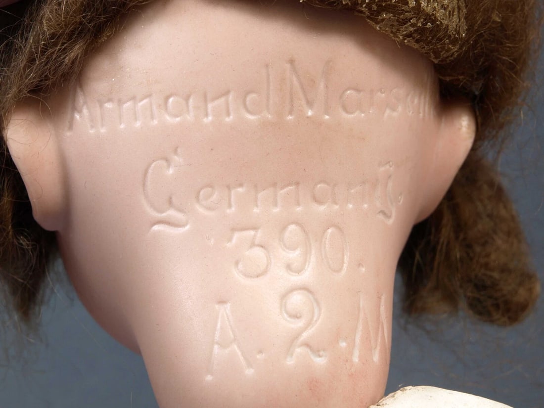 ARMAND MARSEILLE Rare Doll Bisque Head Paper MÃ¢chÃ© Body Antique UNUSUAL - 7