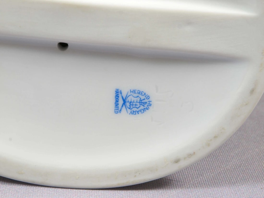 Herend Porcelain Figurine Hungarian Boy ridding goose Large Hungary 5515 - 8