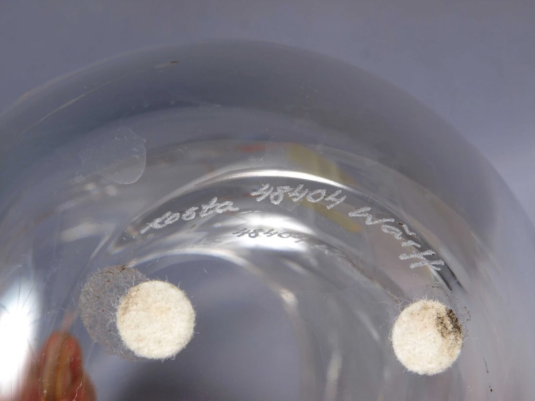 Kosta Boda Lead Crystal Cut Glass Vase by Goran Warff LARGE Signed - 6