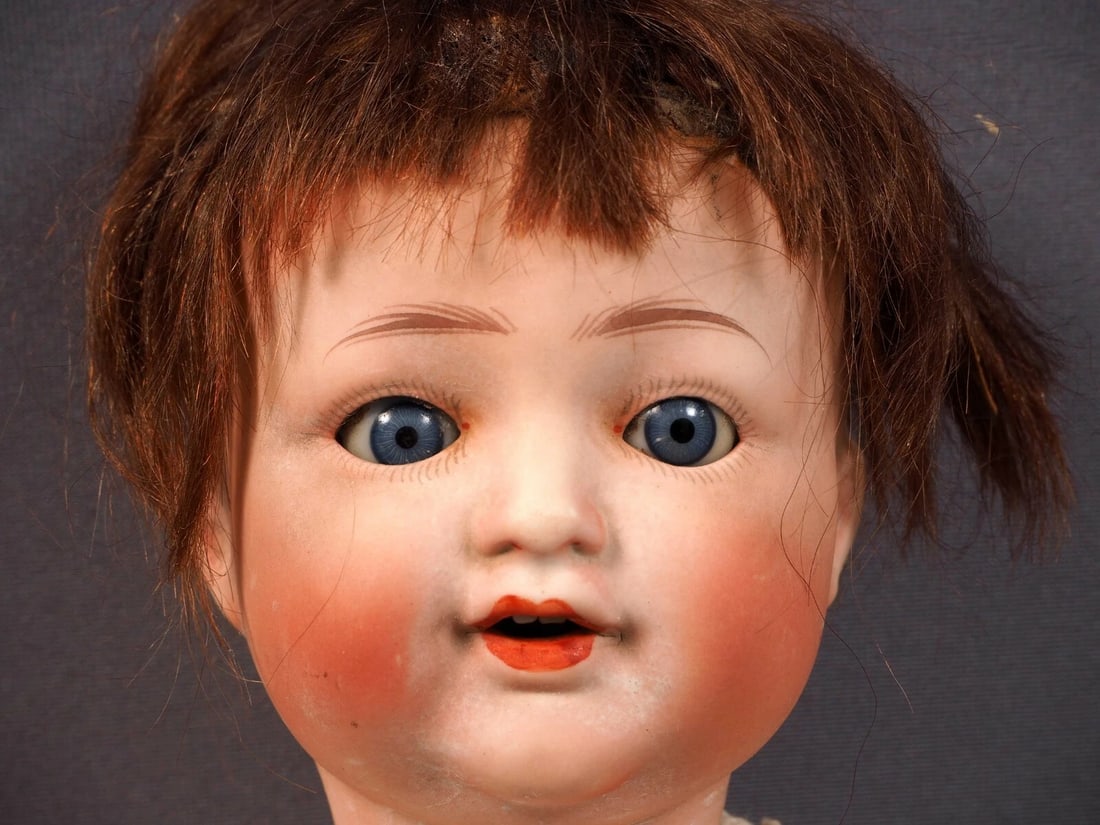 Matsuya Nippon Japan Bisque Head Composition BABY Doll Antique RARE - 3