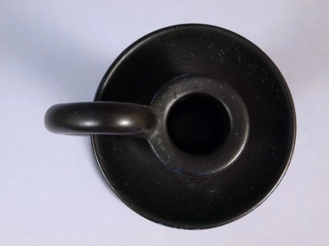 Gouda PZH Royal Zuid-Holland Candle Holder Stick DORIAN c.1923 Antique - 5