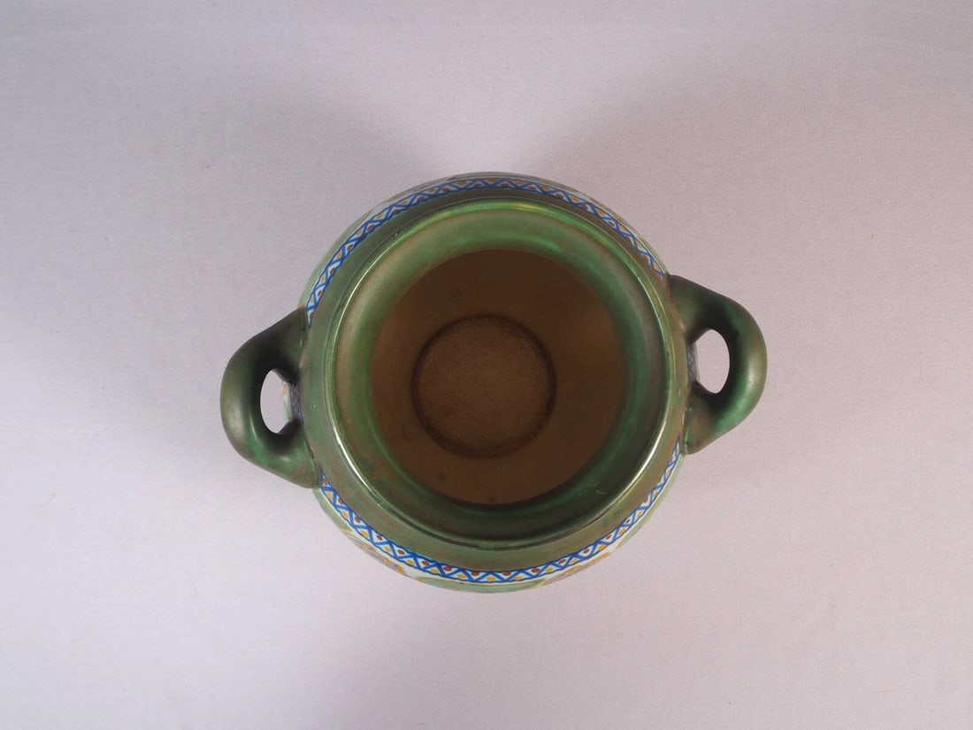 Gouda PZH Royal Zuid-Holland CROCUS Handled Vase Pot Matte - 4