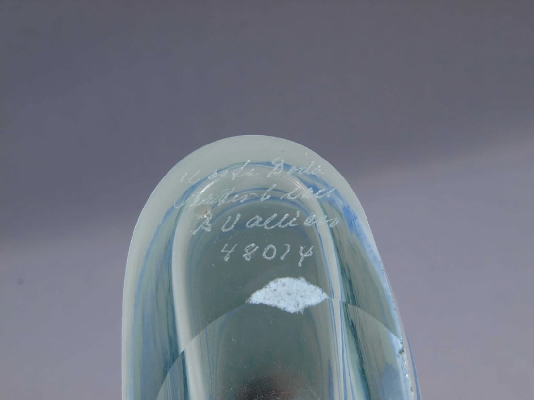 Kosta Boda Bertil Vallien Galaxy Blue Glass Art Vase Bottle Modern Sweden - 6