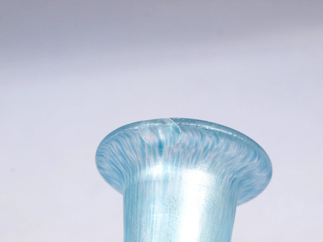 Kosta Boda Bertil Vallien Galaxy Blue Glass Art Vase Bottle Modern Sweden - 8