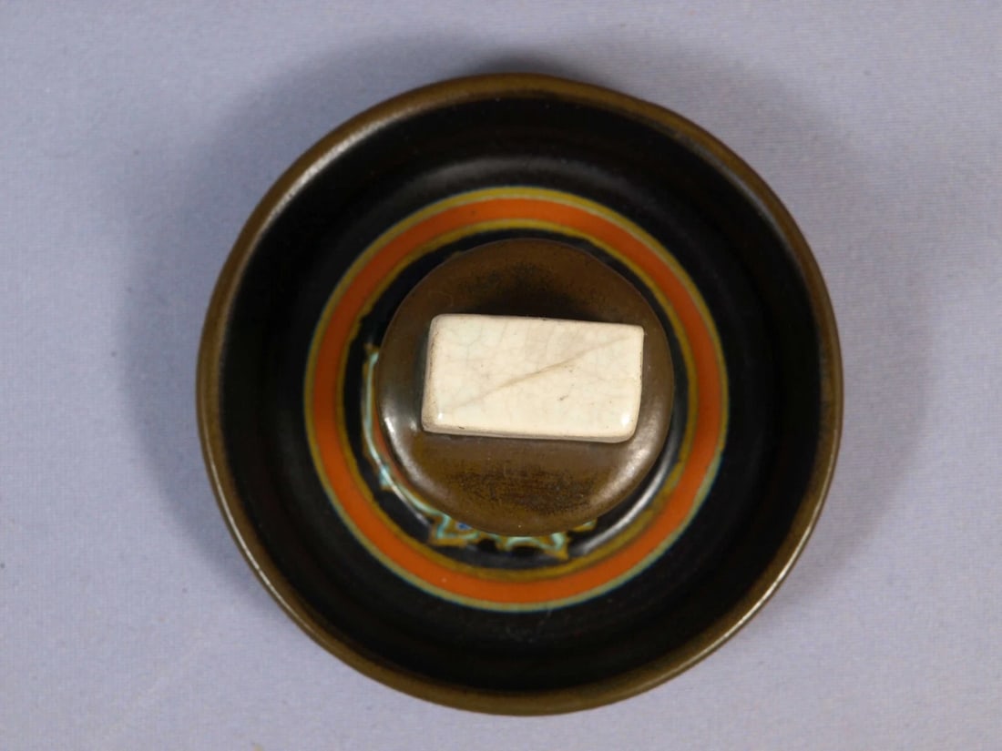 EARLY Gouda PZH Zuid-Holland Match Stick Holder Houblon Antique Matte 1928 - 4