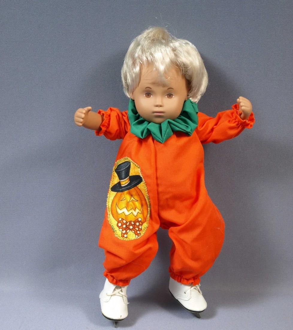 Sasha Baby Doll Blonde Hair Vintage England 12" 510 Gotz Orange Skates - 2