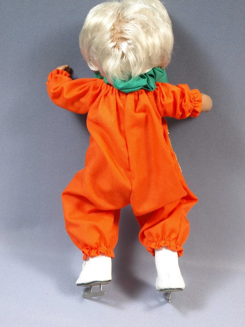 Sasha Baby Doll Blonde Hair Vintage England 12" 510 Gotz Orange Skates - 4