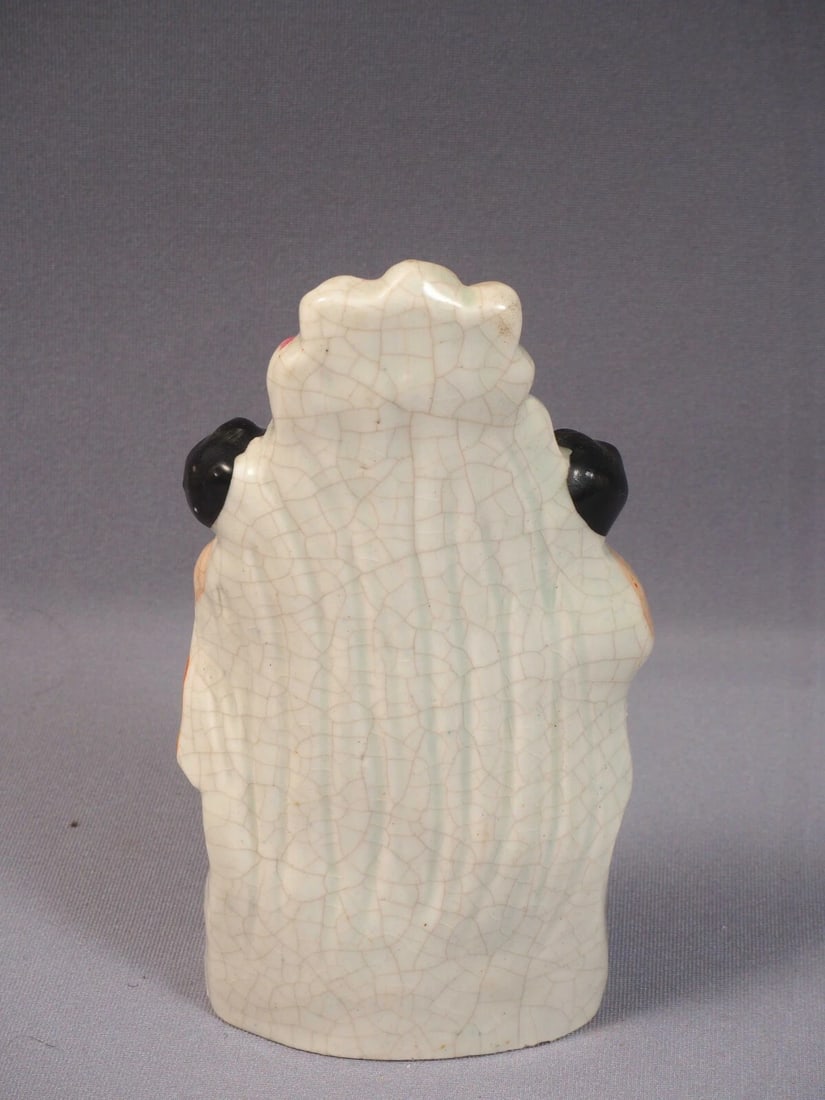 STAFFORDSHIRE Figurine 19 Century two naked boys cherubs clock c 1855 - 6