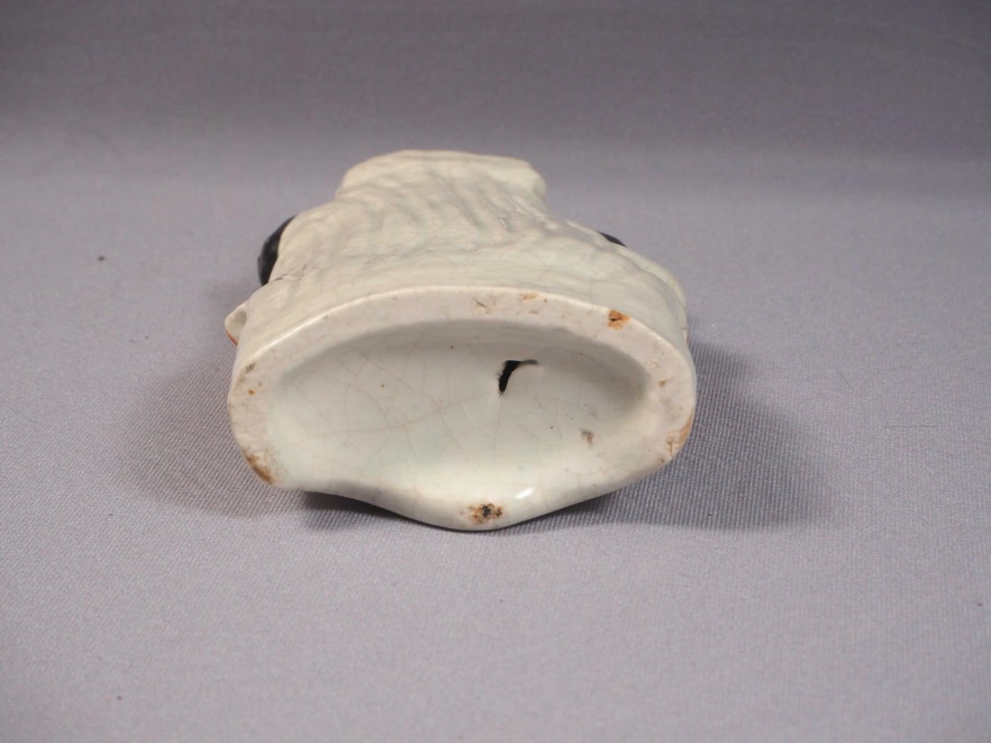 STAFFORDSHIRE Figurine 19 Century two naked boys cherubs clock c 1855 - 7