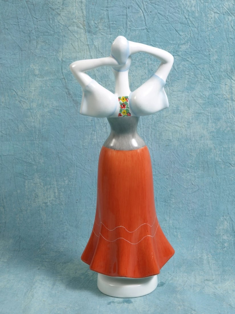Hungary AQUINCUM Ceramic Porcelain Traditional Dress Figurine - 1950s Vintage - 6