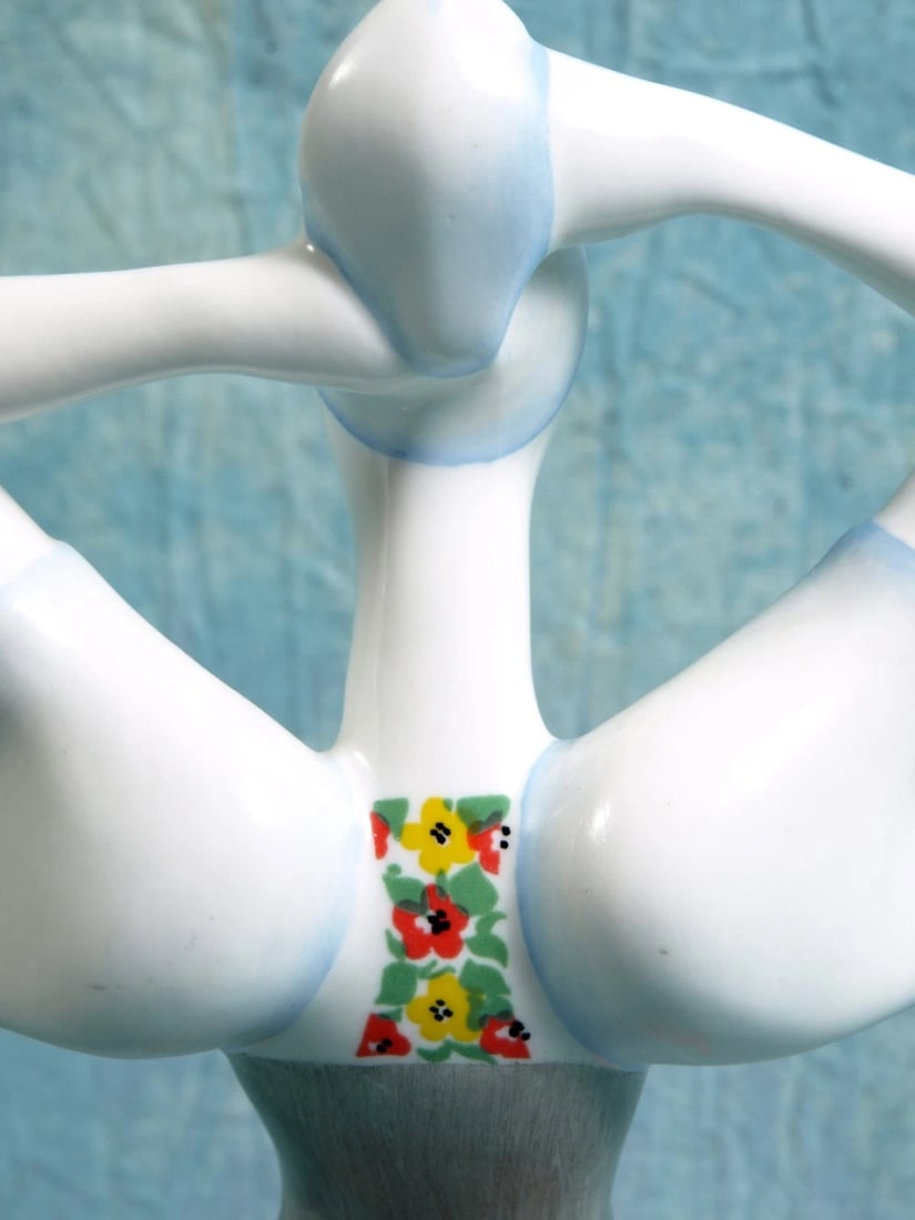 Hungary AQUINCUM Ceramic Porcelain Traditional Dress Figurine - 1950s Vintage - 7