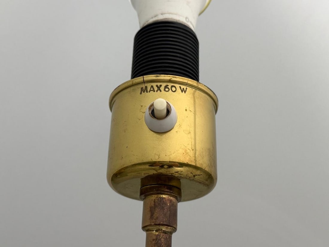 Armaturhantverk Göteborg, Articulating Floor Lamp, Brass, Fabric, Sweden, 1960s - 9