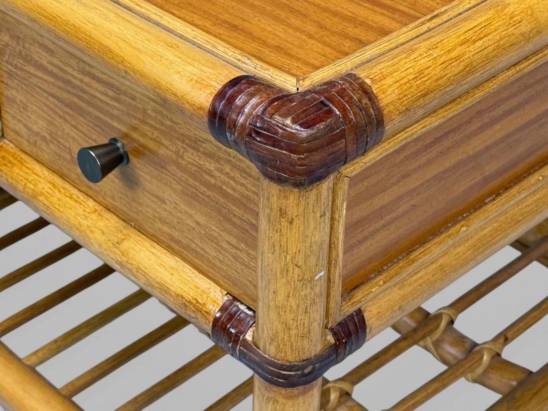 Kenneth Bergenblad, Nightstands, Bamboo, Rattan, Brass, Sweden, 1970s - 7