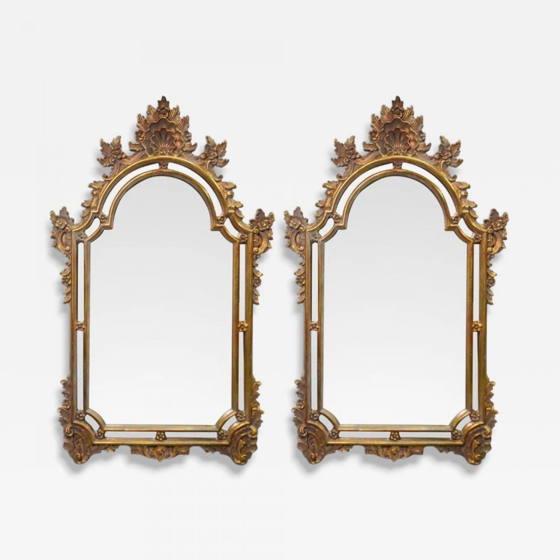 Continental, Giltwood, Arched Wall Mirrors, USA, 20th c. (1 of 10)
