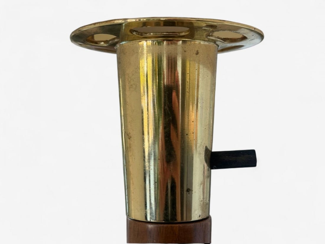 Gerald Thurston, Teak, Brass, Plastic, Table Lamp, USA, 1960s - 8