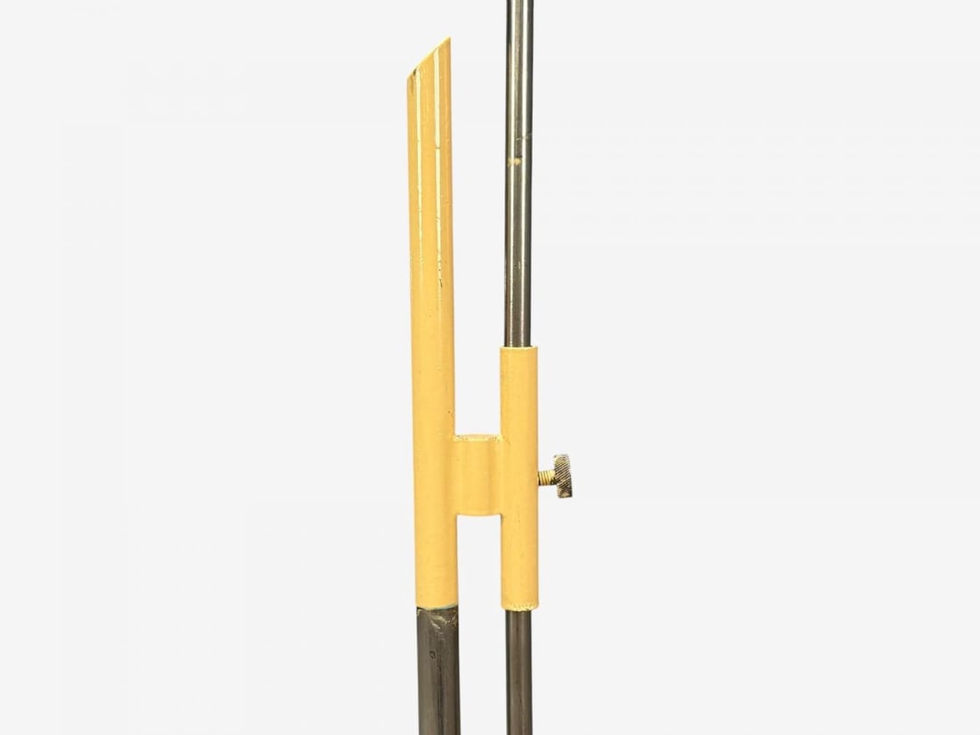 Polish Modern, Steel, Lacquered Metal, Adjustable Floor Lamp, Poland, 1960s - 6