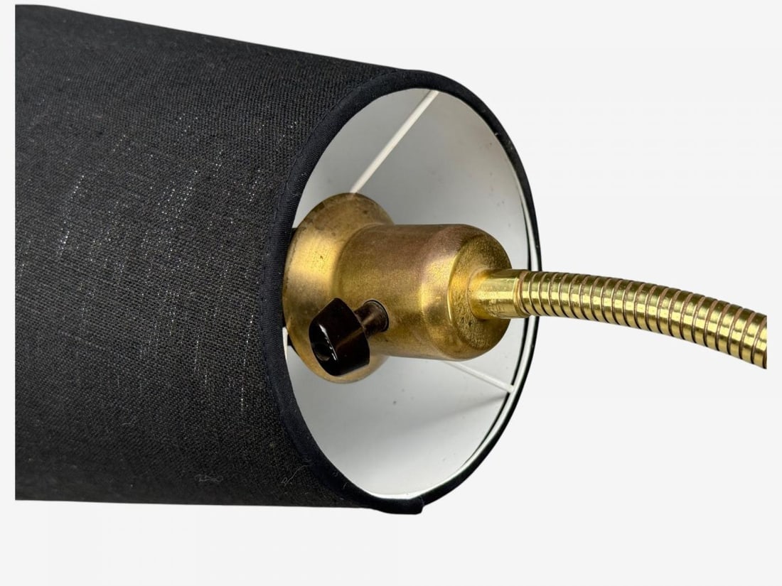 AJH, Swedish Modern, Adjustable Floor Lamp, Metal, Brass, Sweden, 1950s - 12