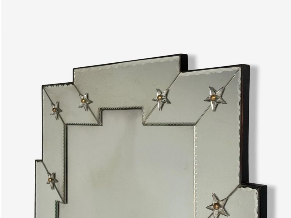 Art Deco Style, Antique and Beveled Glass, Venetian Wall Mirrors, 21st C. - 3