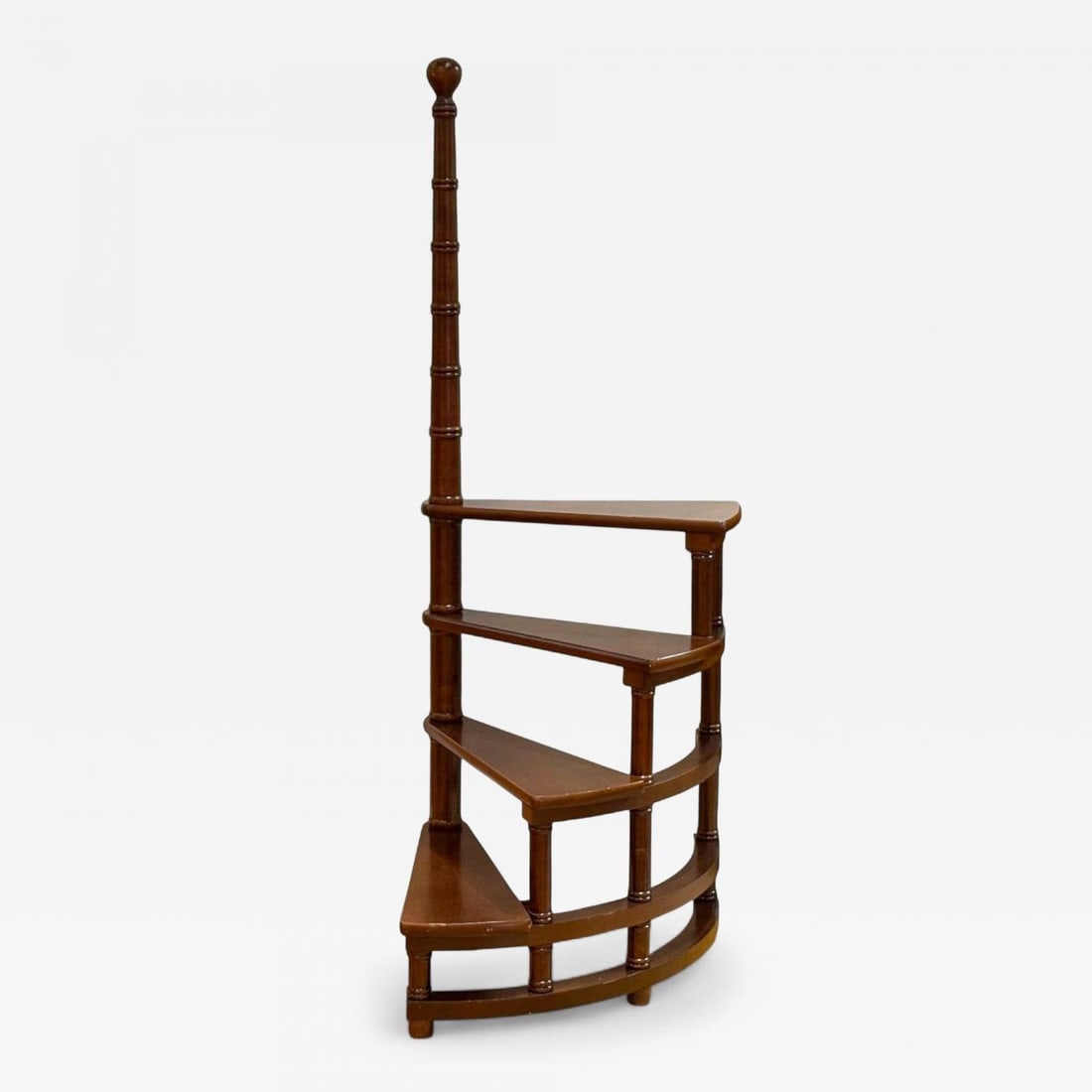 Georgian, Mahogany, Spiral Library Steps, United States, 20th c. (1 of 8)