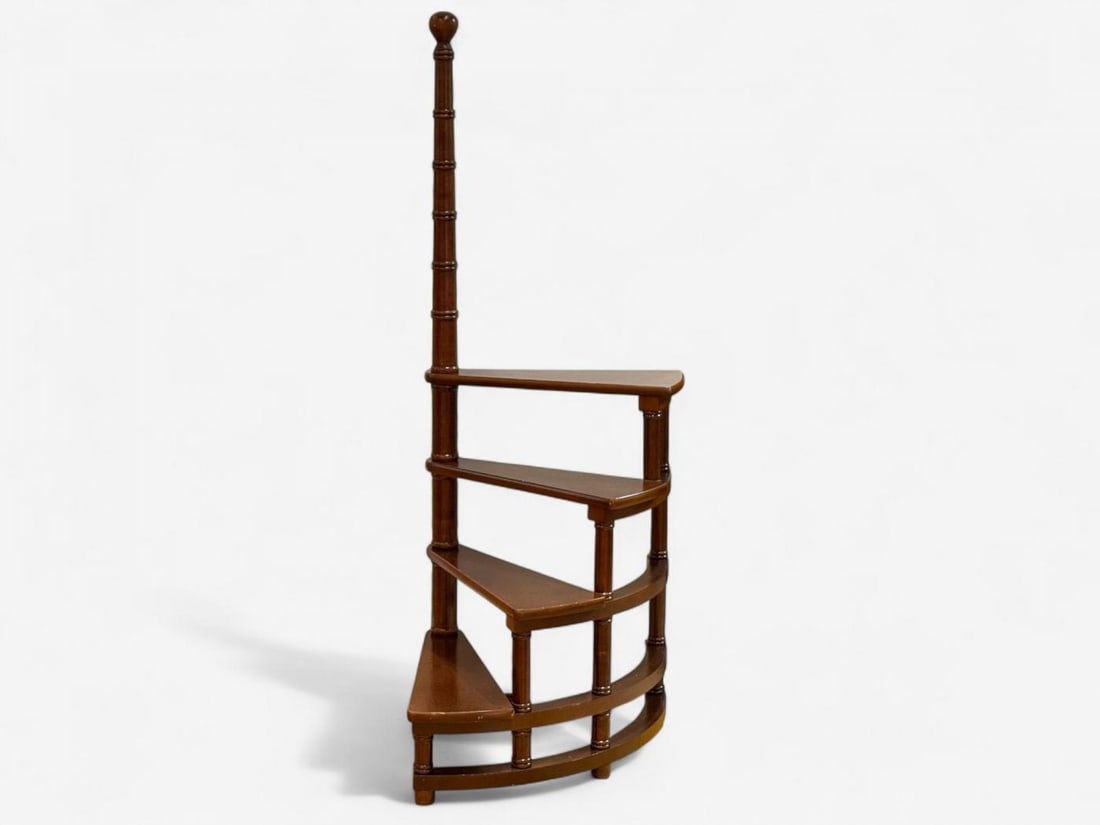 Georgian, Mahogany, Spiral Library Steps, United States, 20th c. - 2