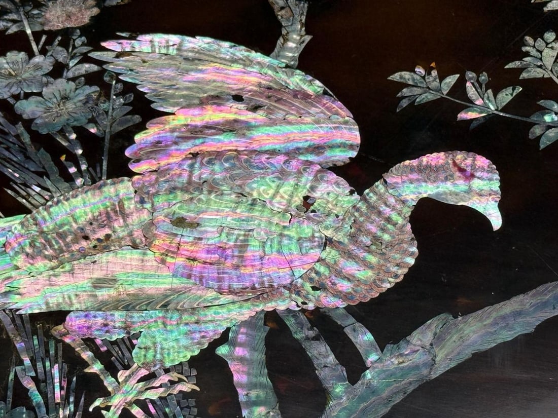 Chinese Export, Ebonized Wood, Mother-of-Pearl, Center Table, China, 1900 - 8