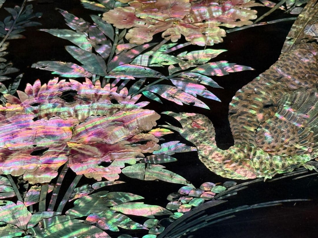 Chinese Export, Ebonized Wood, Mother-of-Pearl, Center Table, China, 1900 - 9