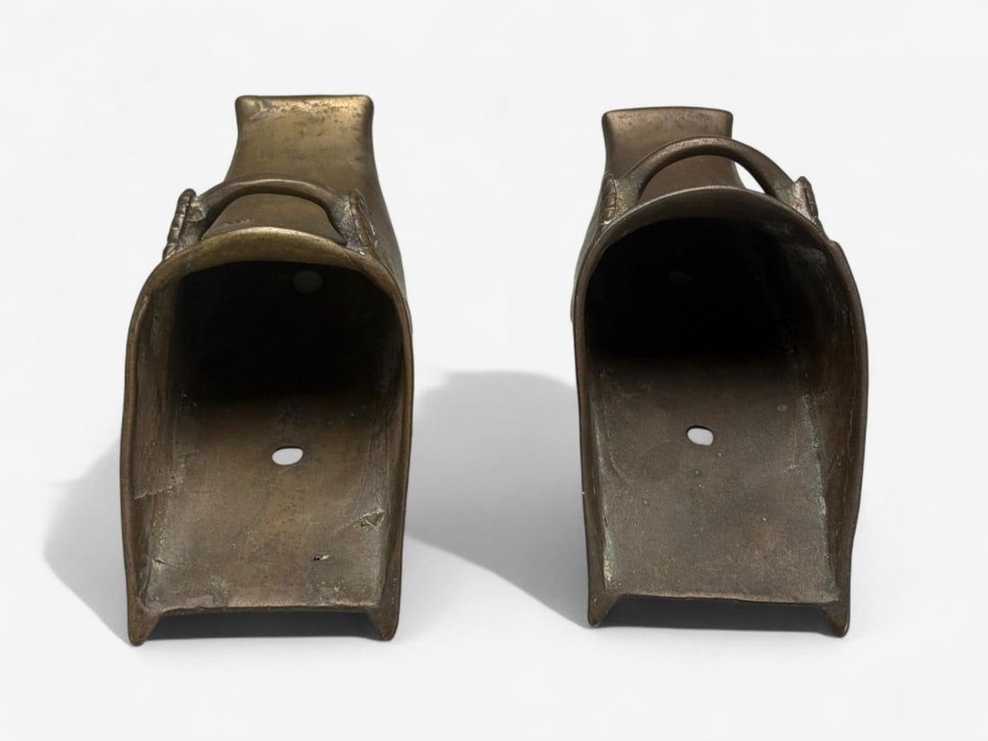 Edo Period, Bronze Japanese Samurai Stirrups, Japan, 18th c. - 5