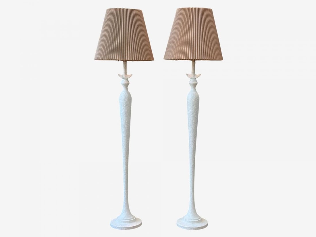 Baker Furniture, Plaster, Large Modern Floor Lamps, Italy, 2000s - 11