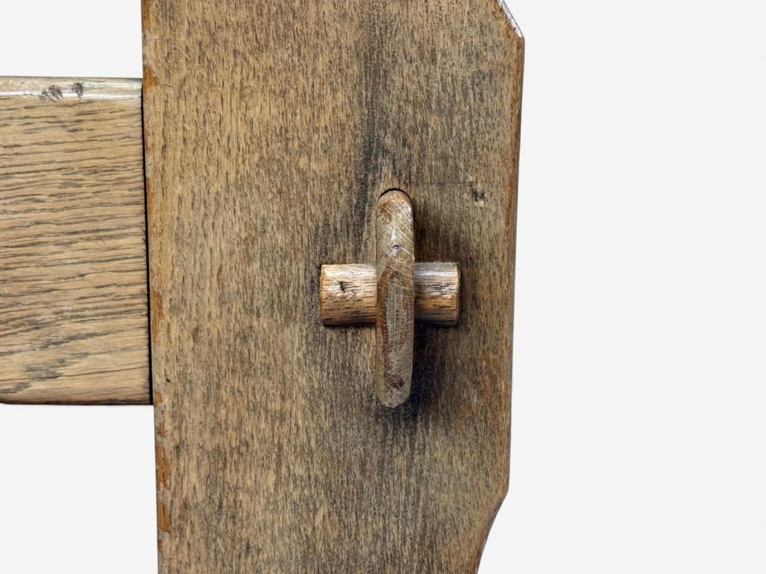 Danish Modern, Oak, Green Nubuck, Brutalist Lounge Chair, Denmark, 1960s - 8