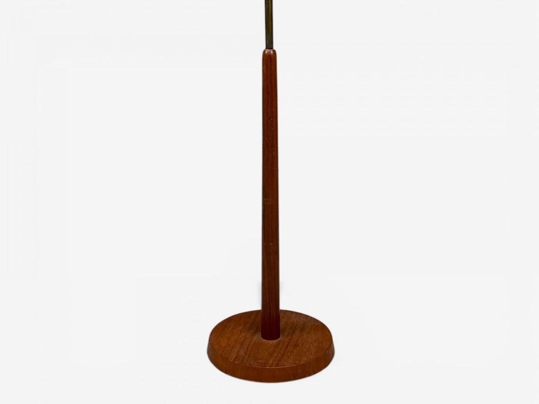 Nybro Armaturfabrik, Floor Lamp, Wood, Metal, Fabric, Sweden, 1940s - 10