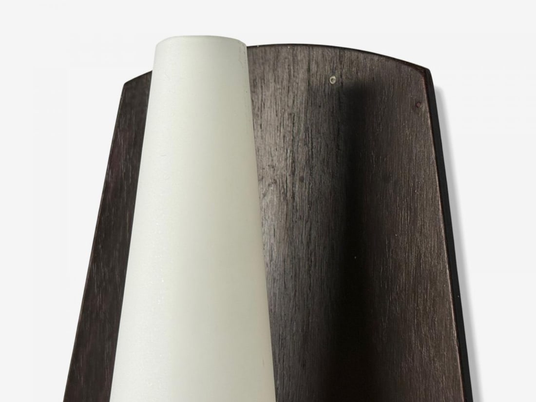 Danish Modern, Teak, Brass, Opaline Glass, Wall Lights, Denmark, 1960s - 5