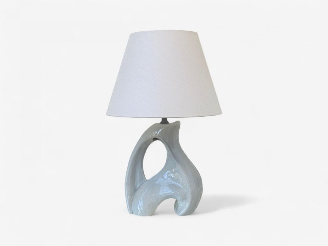 American Modern, Ceramic, Biomorphic Table Lamp, USA, 1960s - 2