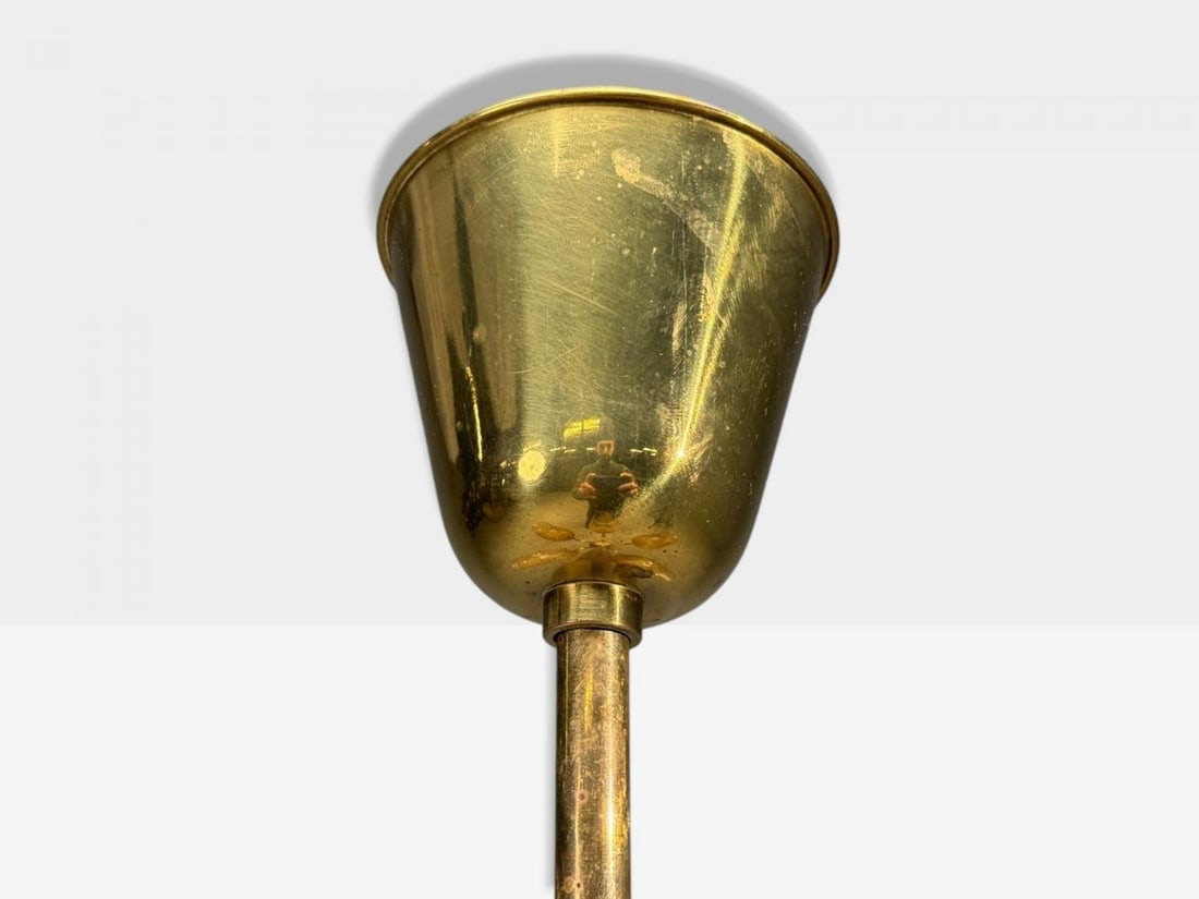 Carl Erik Bodén, Chandelier, Brass, Glass, Sweden, 1940s - 10