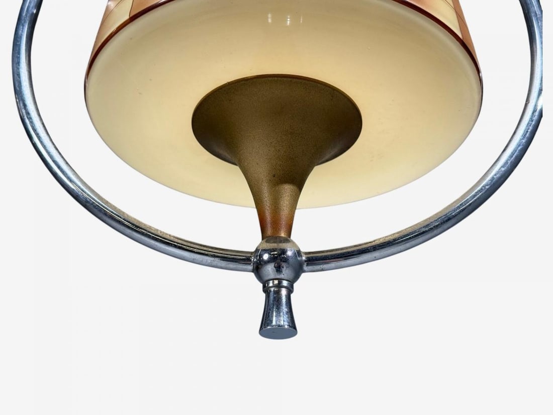 Swedish Modern, Pendant Light, Glass, Metal, Sweden, 1930s - 7