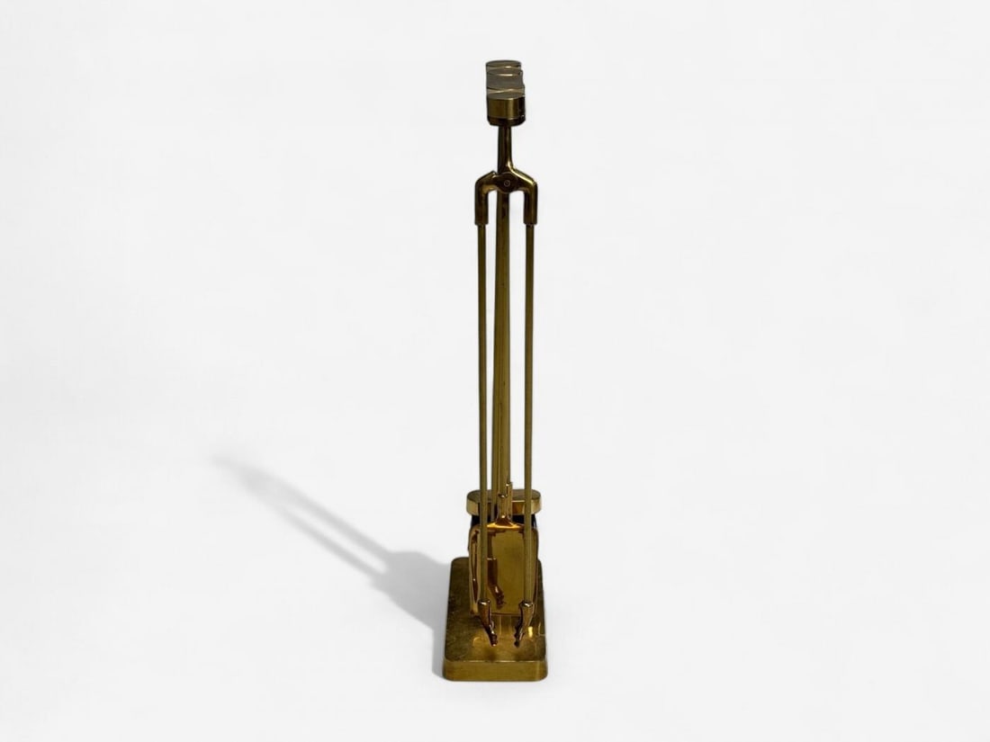 Bronze Fireplace Tool Set with Stand, USA, 20th c. - 4