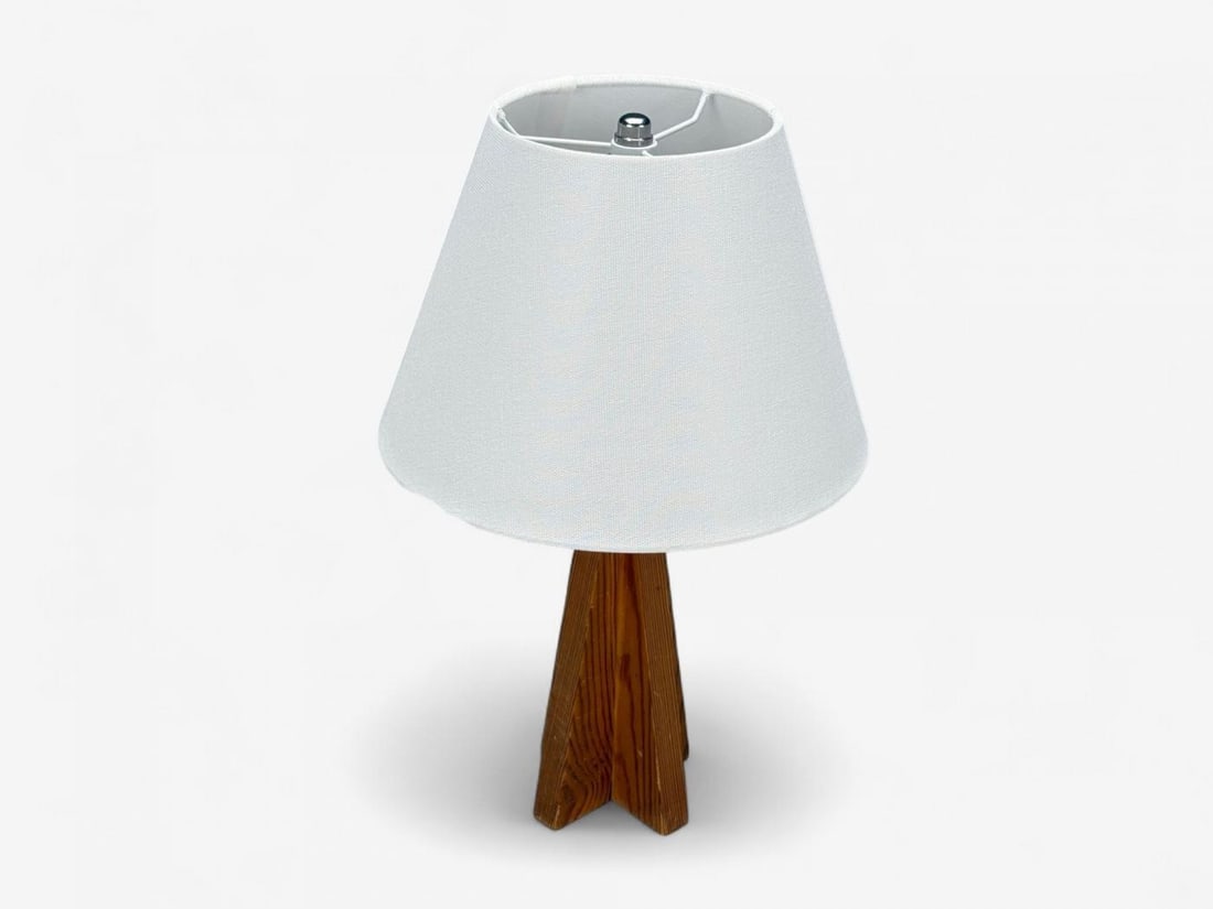 Swedish Modern, Pine, Table Lamp, Sweden, 1970s - 2