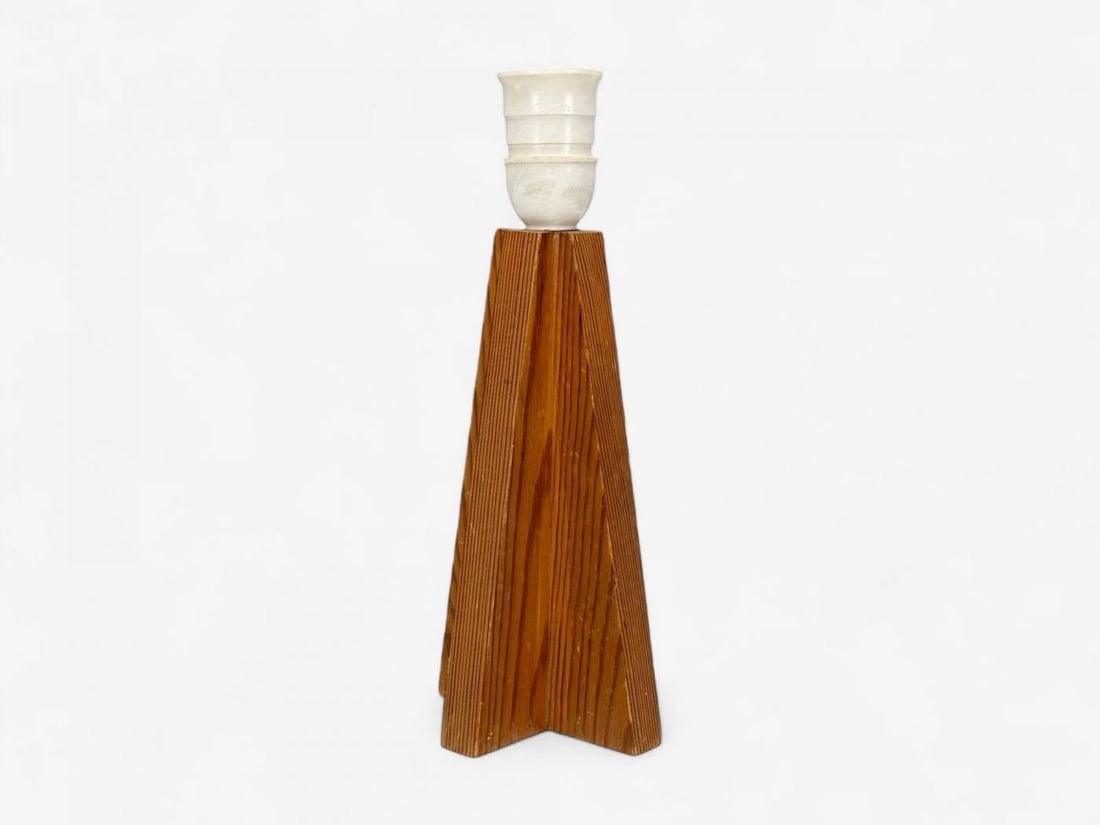 Swedish Modern, Pine, Table Lamp, Sweden, 1970s - 4