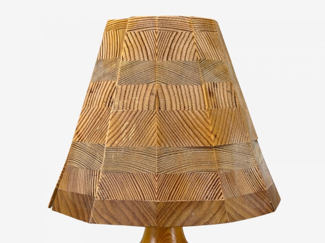 Swedish Modern, Pine, Table Lamp, Sweden, 1960s - 5