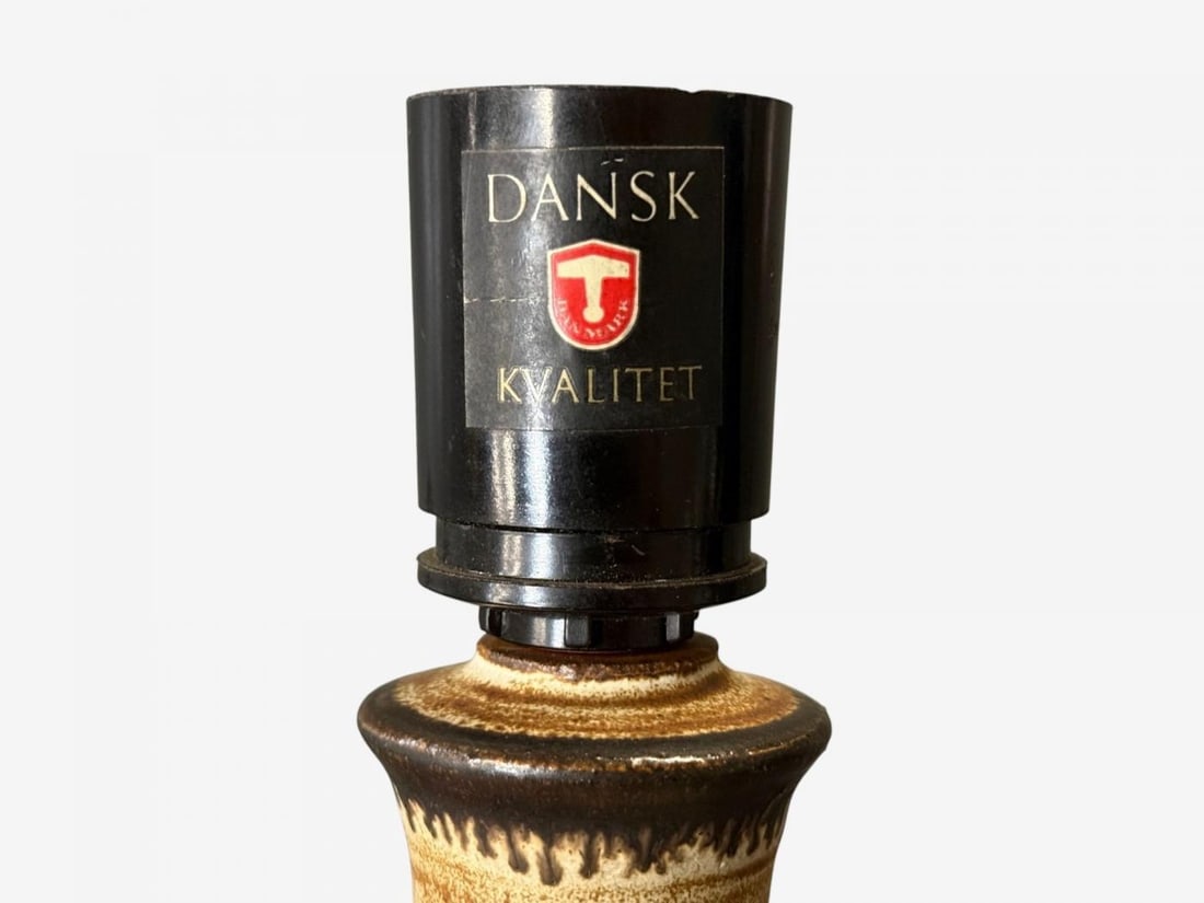 Jette Hellerøe, Table Lamp, Beige Ceramic, Denmark, 1970s - 7