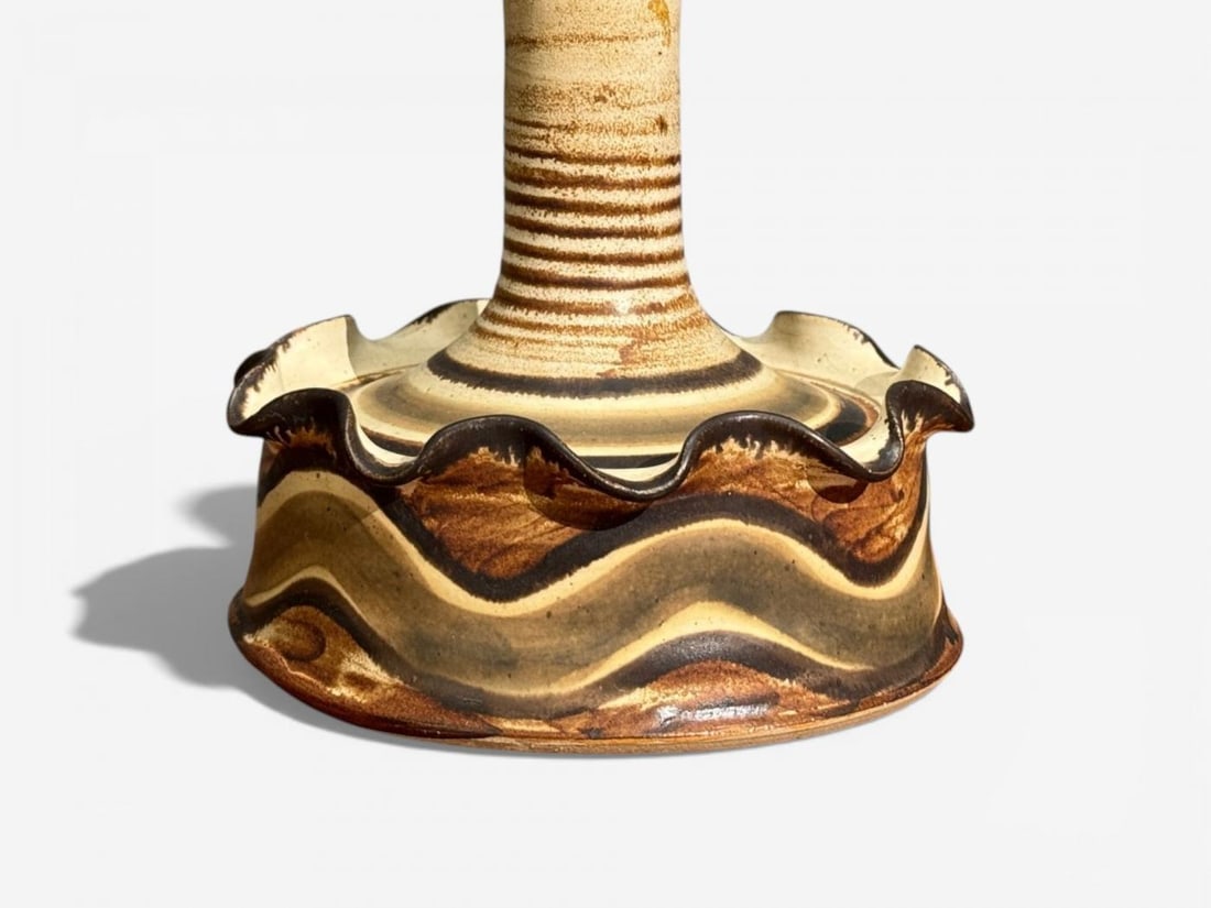 Jette Hellerøe, Table Lamp, Beige Ceramic, Denmark, 1970s - 8