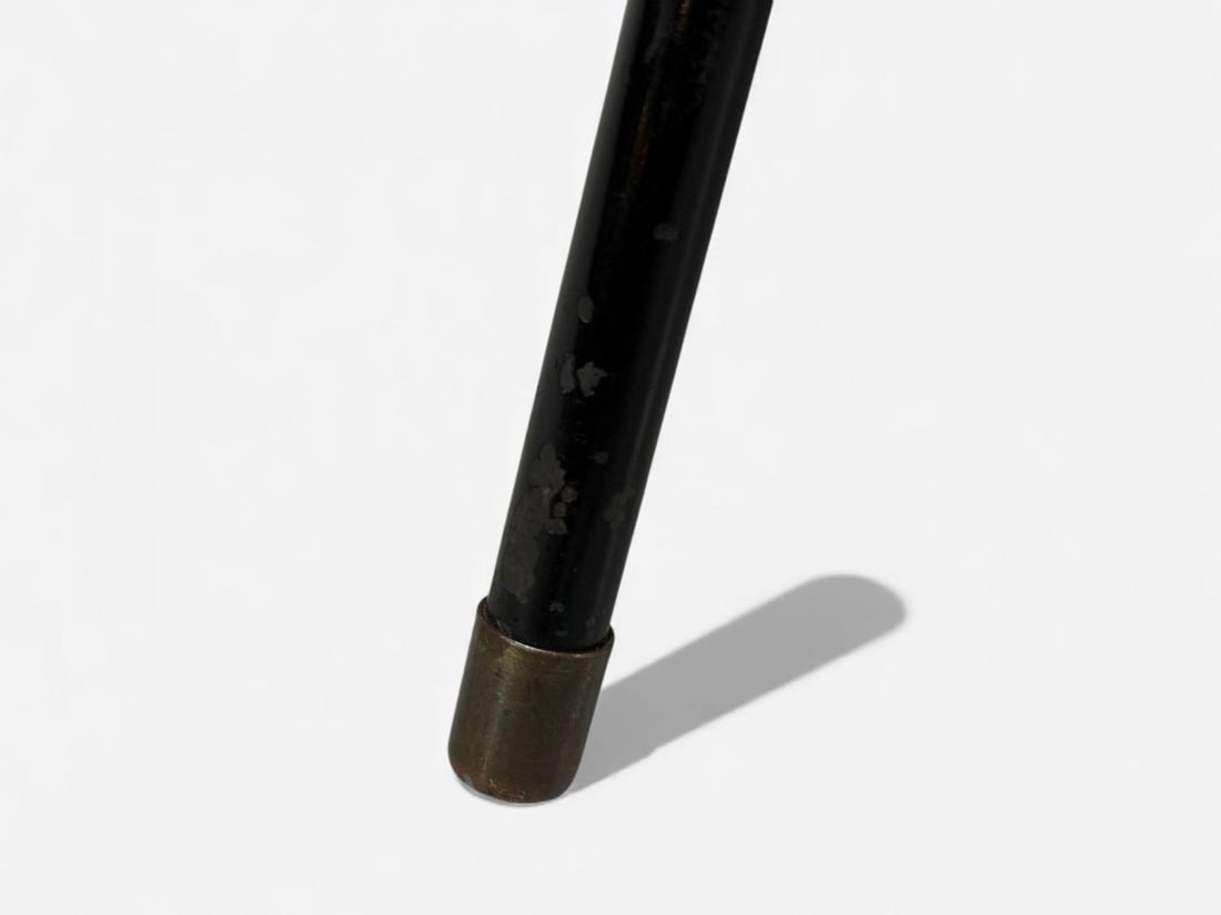 Tony Paul Style, Lacquered Iron, Walnut, Side Tables, USA, 1960s - 10