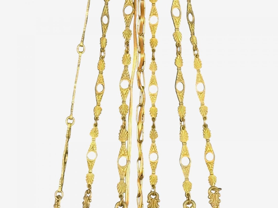 Neoclassical, Bronze, Crystal, Nine Light Chandelier, France, 19th c. - 3