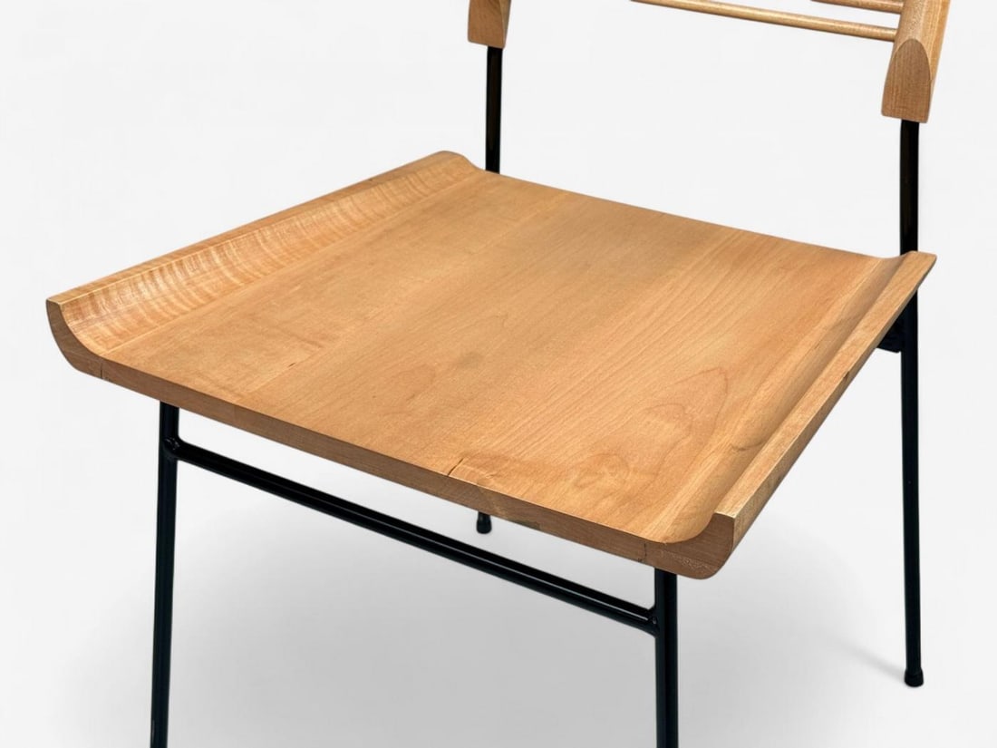 Paul McCobb, Maple, Lacquered Iron, Shovel Dining Chairs, USA, 1950s - 10