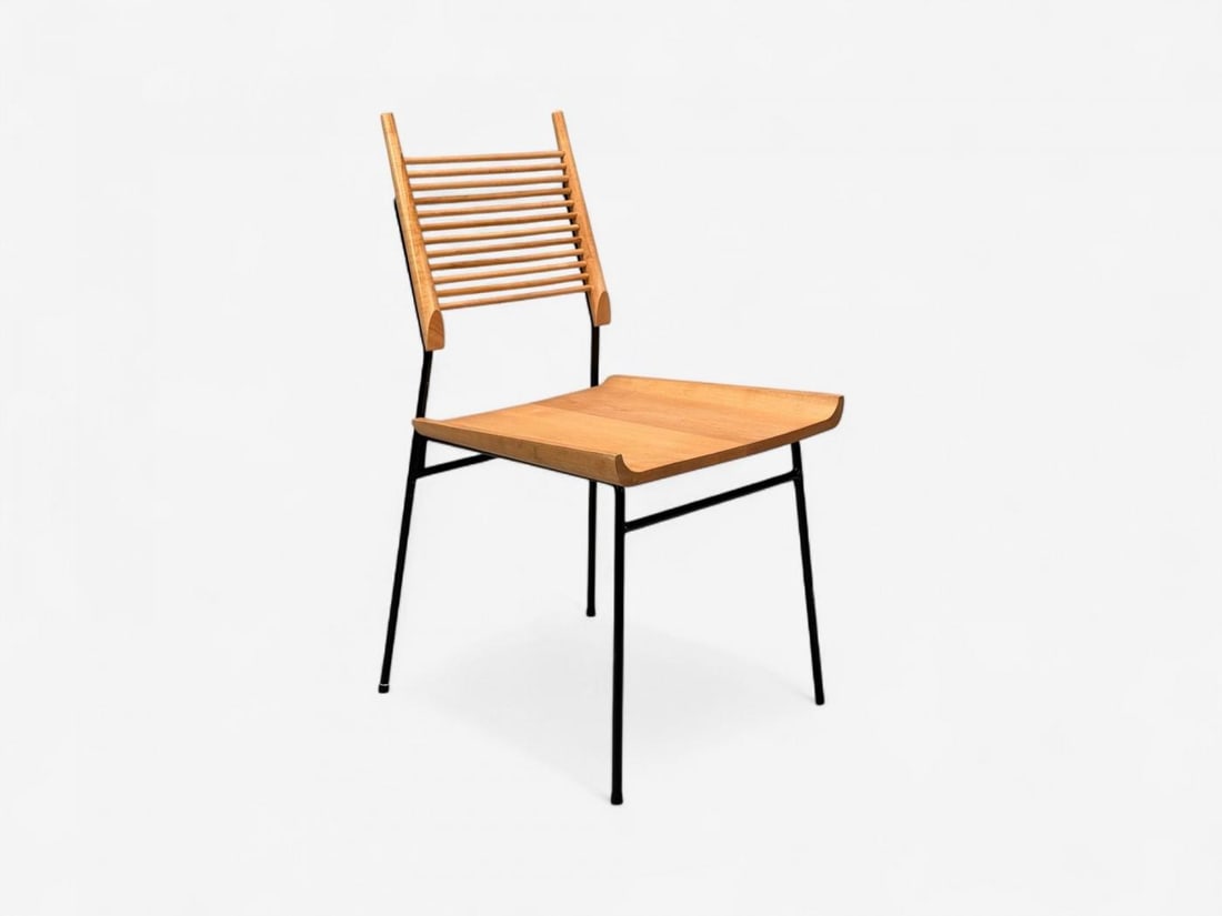 Paul McCobb, Maple, Lacquered Iron, Shovel Dining Chairs, USA, 1950s - 11
