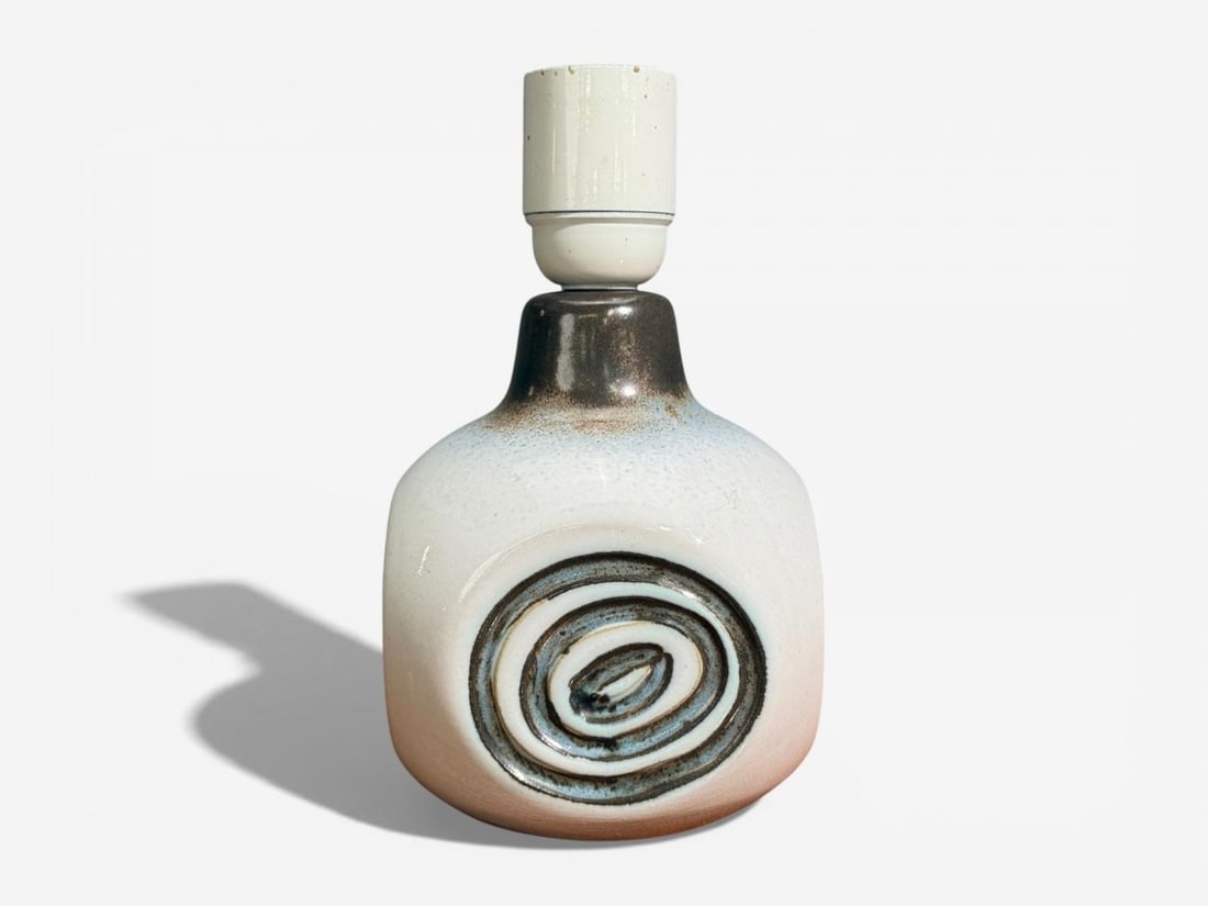 Bruno Karlsson, Table Lamp, White Glazed Ceramic, Sweden, 1960s - 4