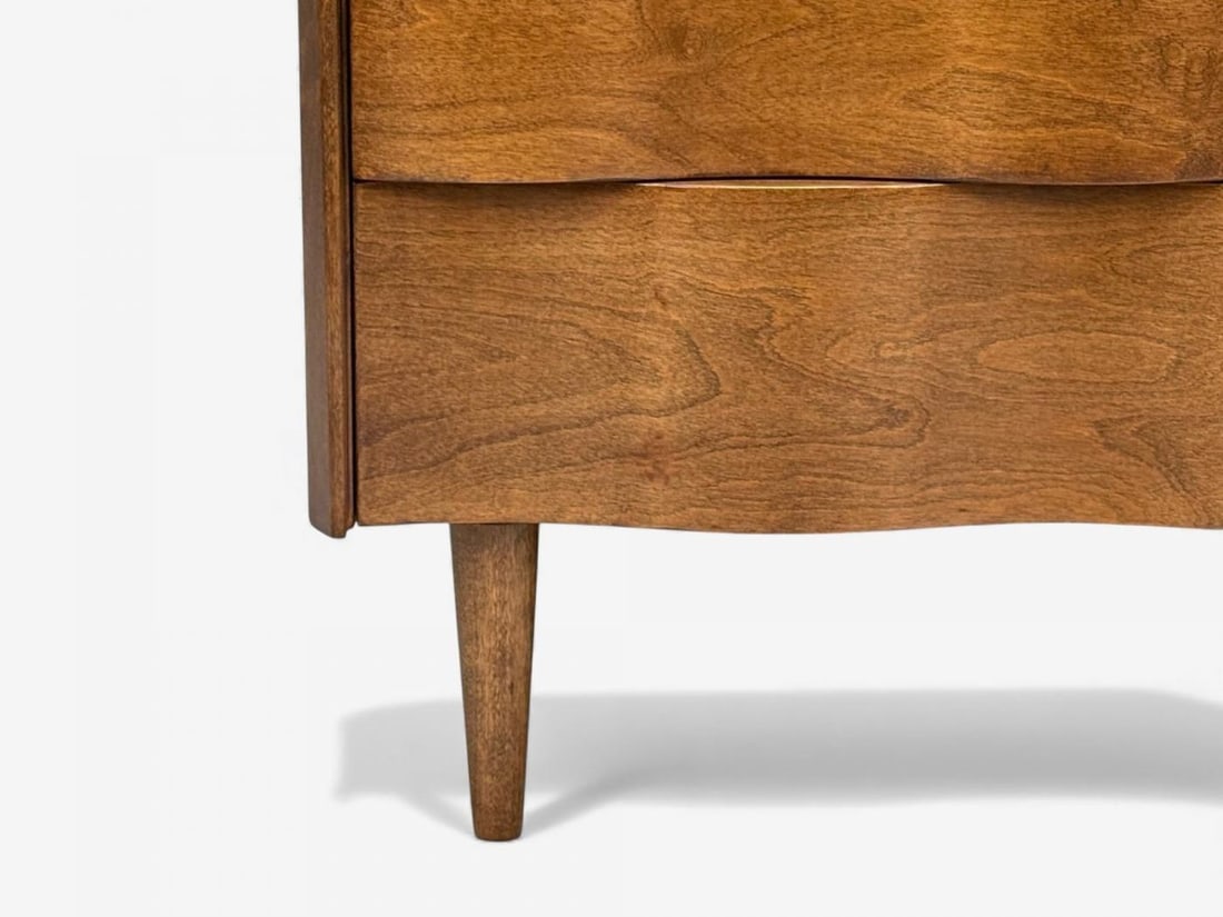 Edmund J Spence, Swedish Modern, Maple, Wave Highboy, Sweden, 1950s - 10