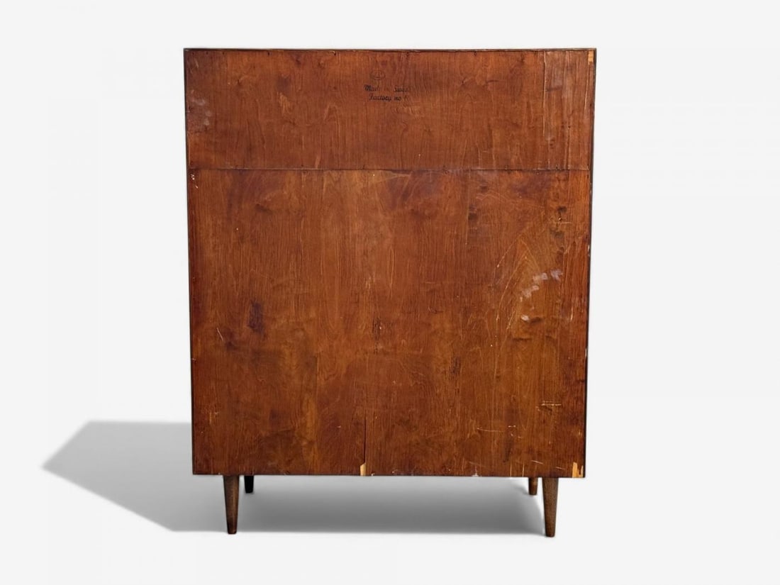Edmund J Spence, Swedish Modern, Maple, Wave Highboy, Sweden, 1950s - 12