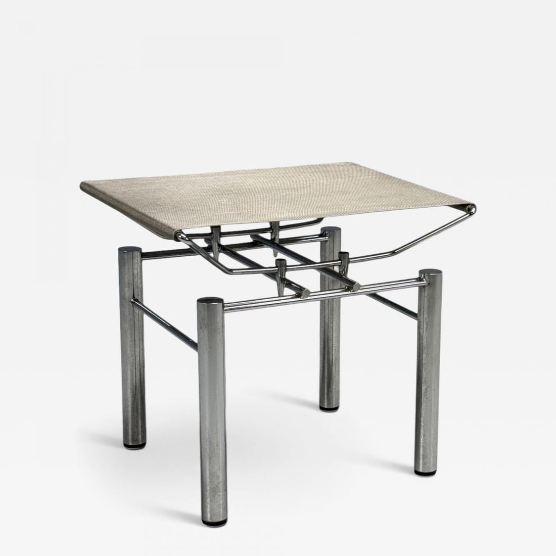 Hans Ullrich Bitsch, Chrome Plated Steel, Aluminum, Stool, Germany, 1980s (1 of 8)