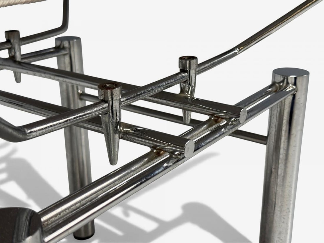 Hans Ullrich Bitsch, Chrome Plated Steel, Aluminum, Stool, Germany, 1980s - 6